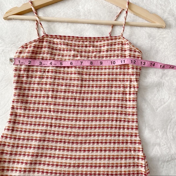 Vintage Print Knit Mini Slip Dress - Picture 3 of 9